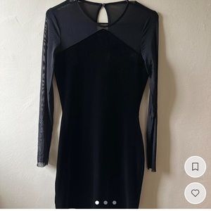 MANGO velvet dress